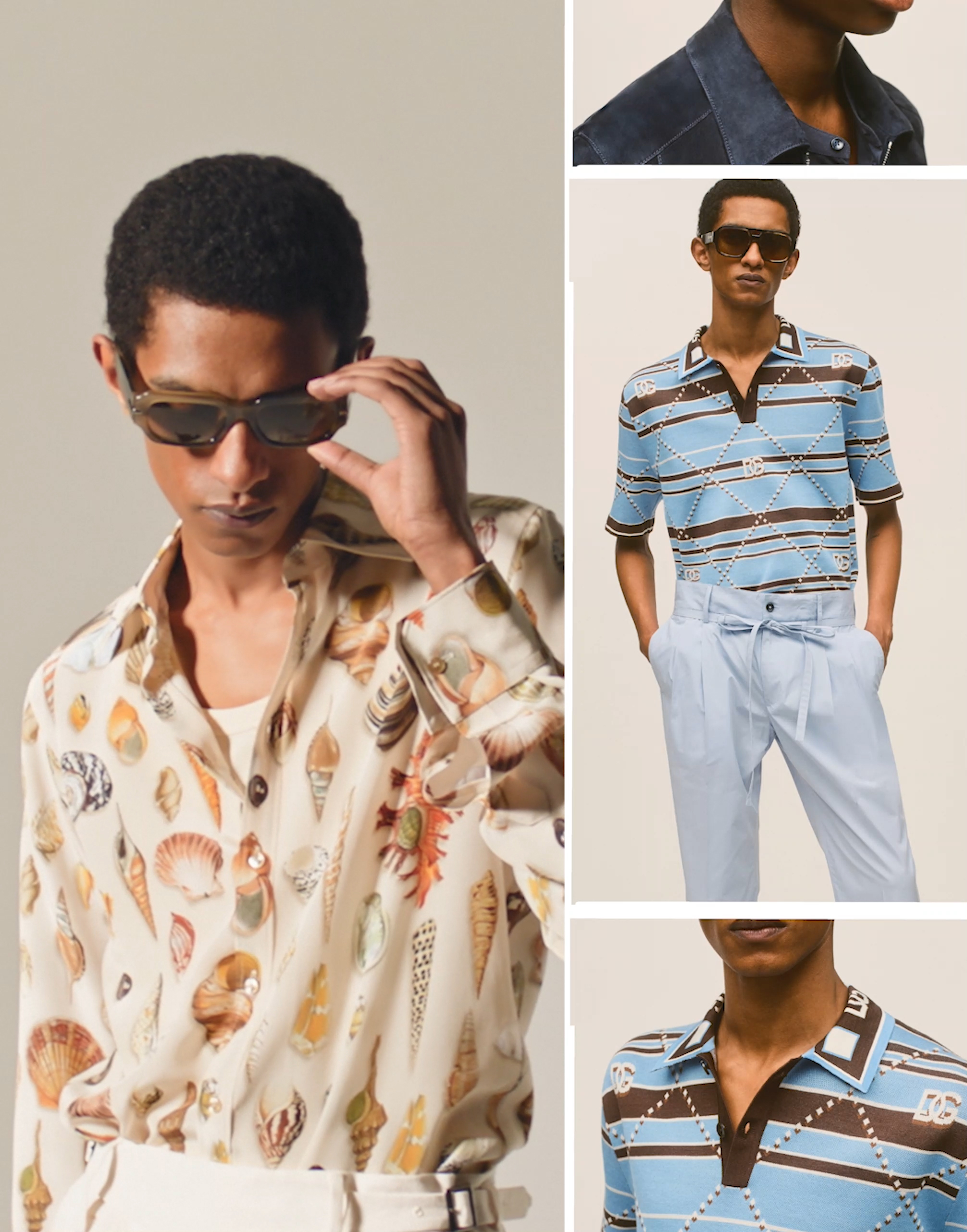 Dolce&Gabbana 印花真丝斜纹 Hawaii 衬衫-D&G杜嘉班纳
