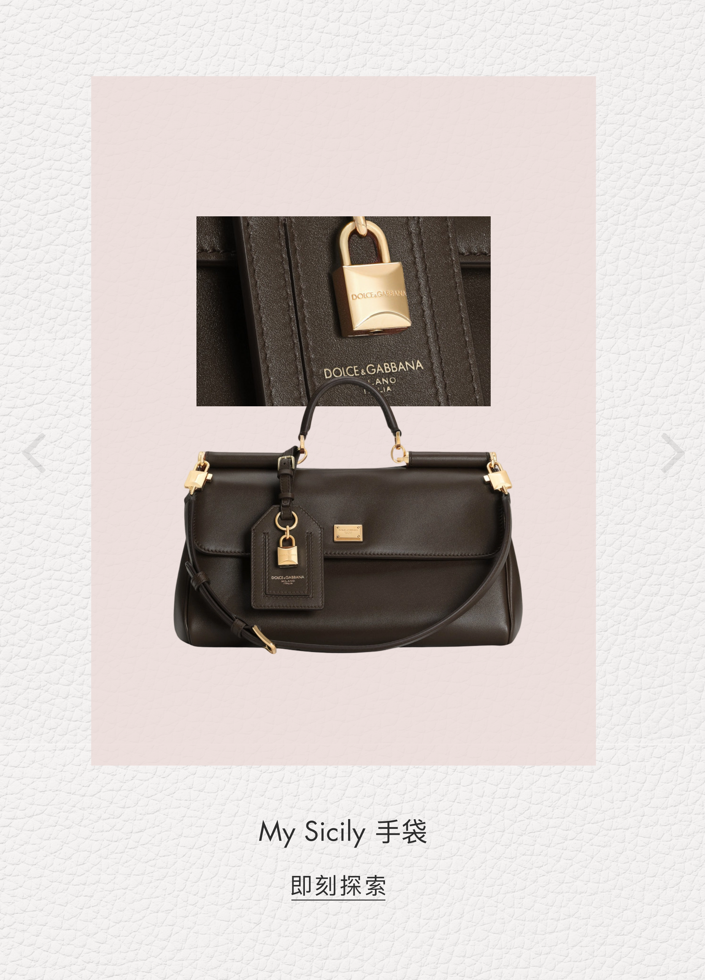 Dolce&Gabbana 女士手袋系列-新款|肩背与斜挎包|手拿包|托特包-D&G杜嘉班纳