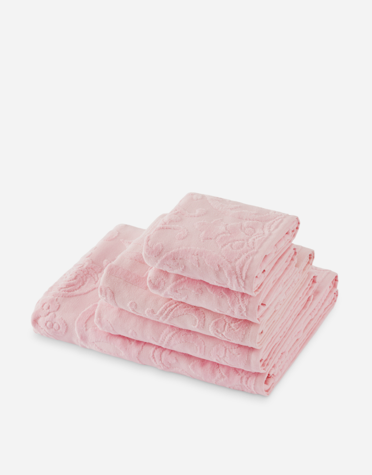 棉质毛圈织物毛巾五件套组