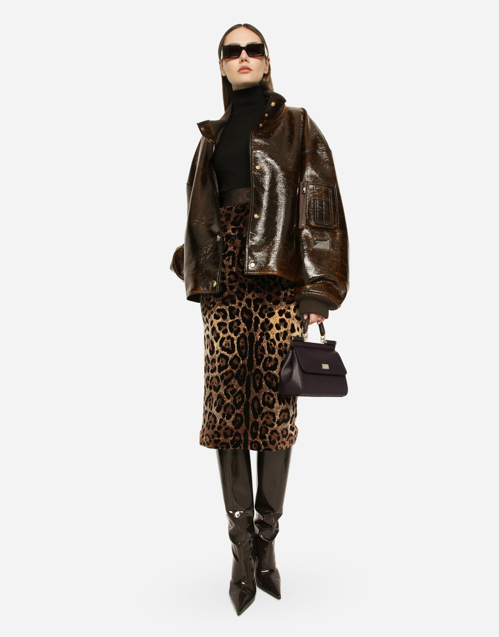 SICILY 中号 DAUPHINE 皮革手袋2