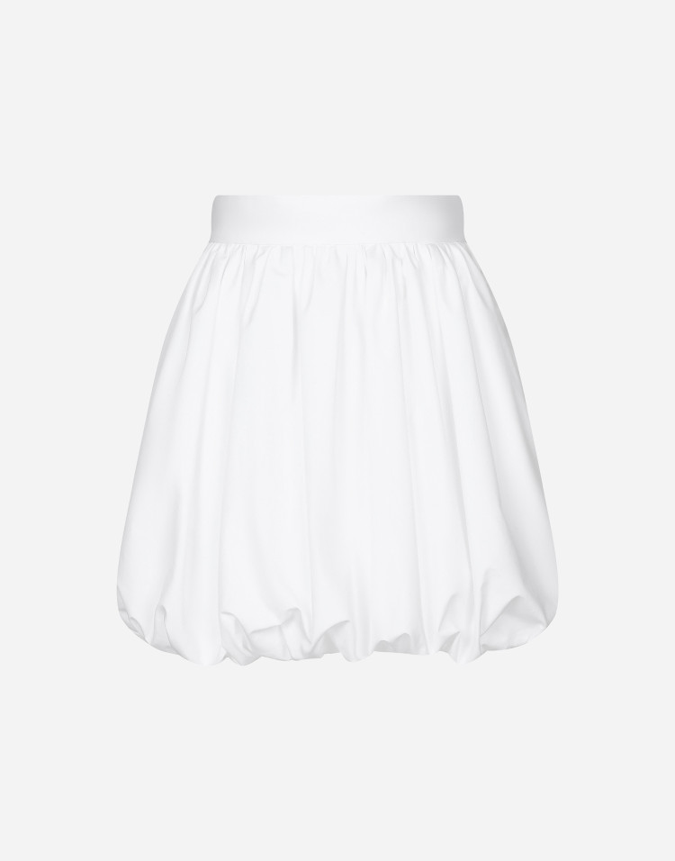 棉质短款花苞裙