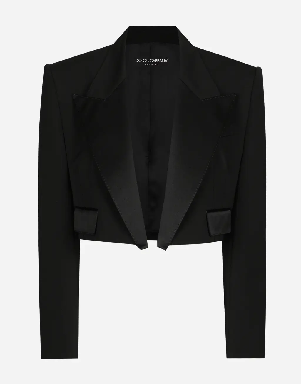 羊毛华达呢礼服短夹克