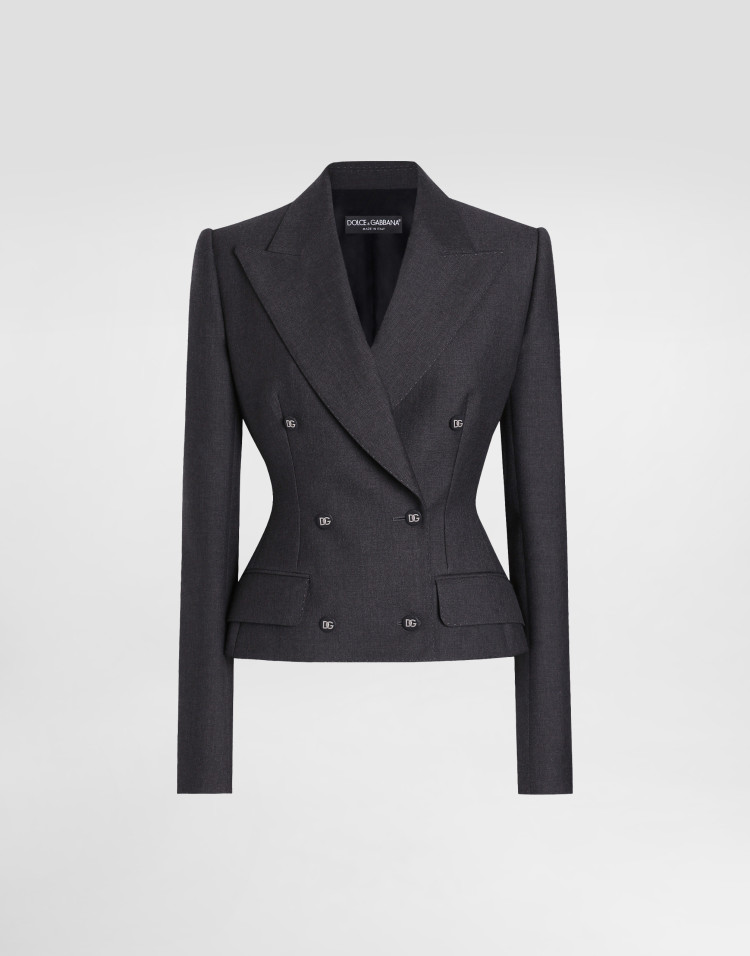 DG 徽标双排扣 Dolce 夹克