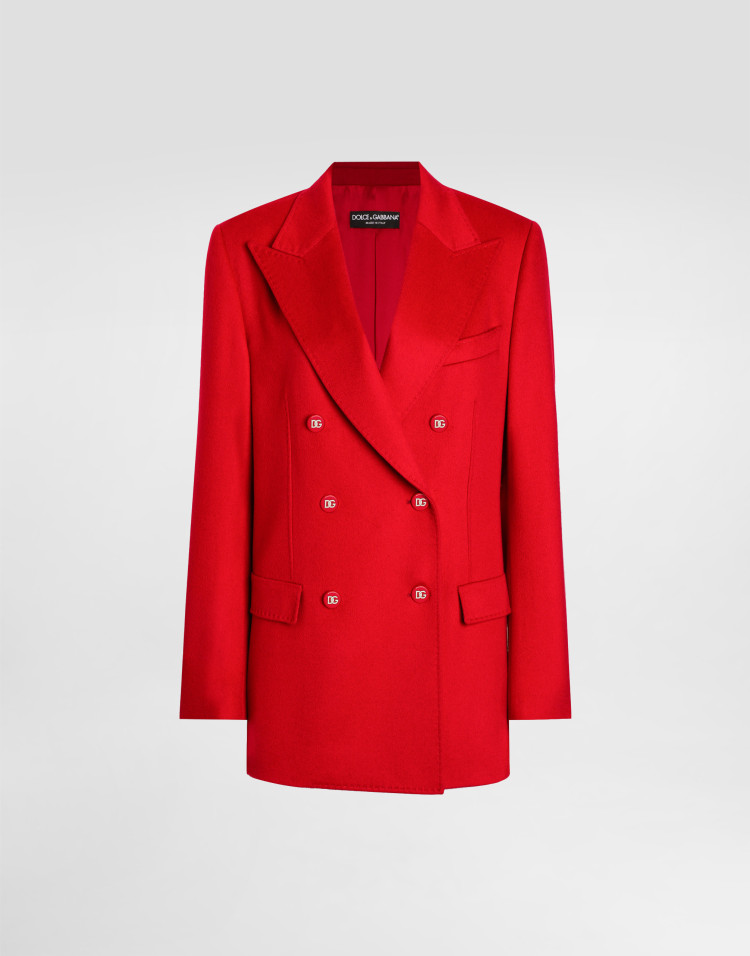 羊绒双排扣阔型夹克