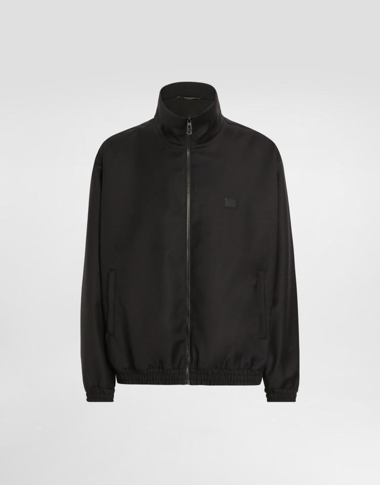 标牌装饰羊毛高领外套