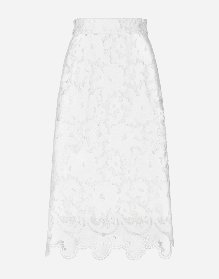 花卉挖剪刺绣棉质迷笛半裙含衬裙