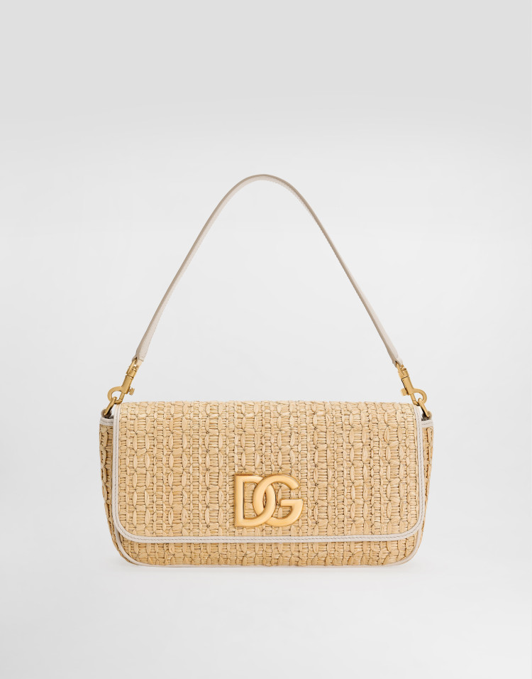 拉菲草钩编肩背包