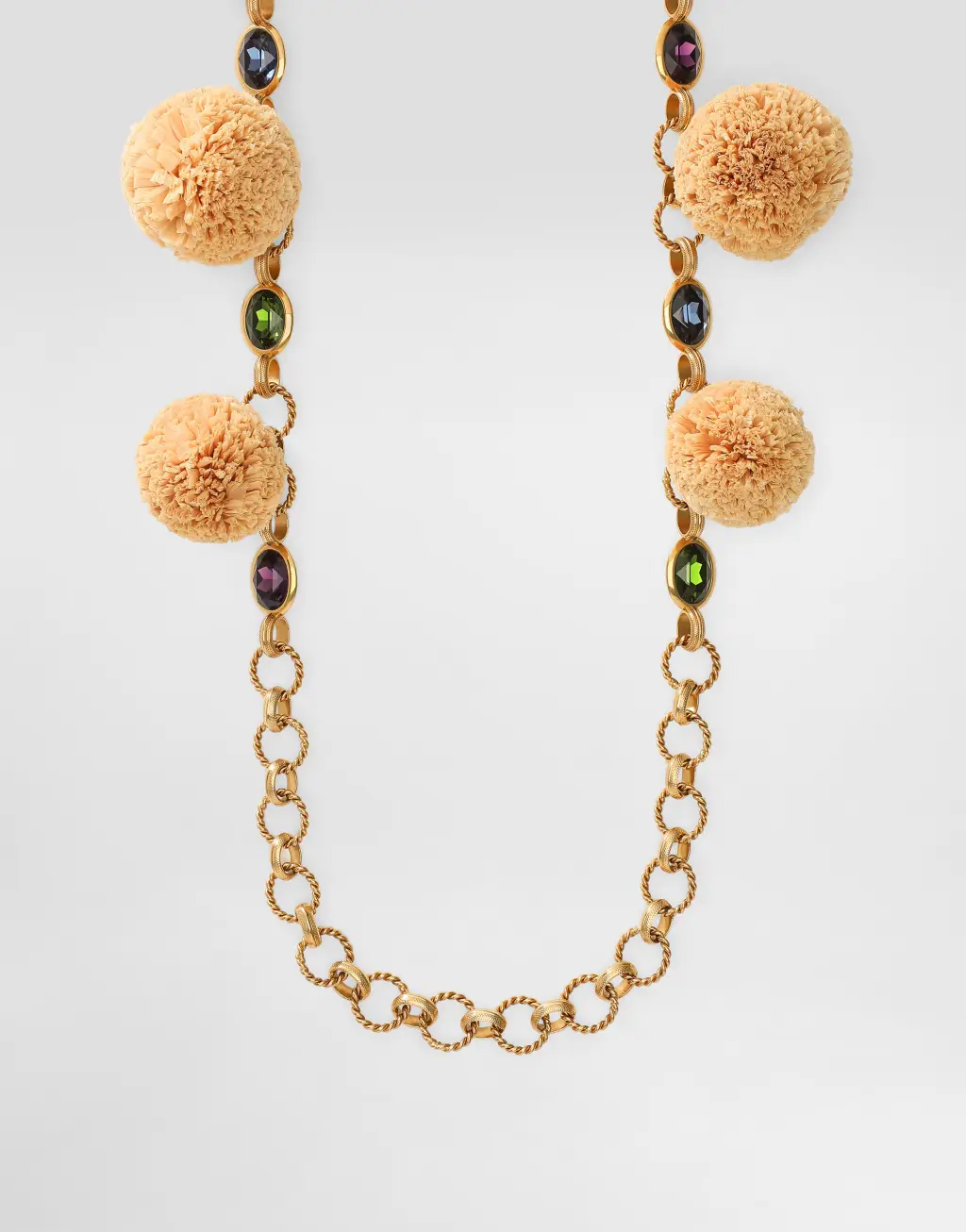 宝石装饰金属肩带