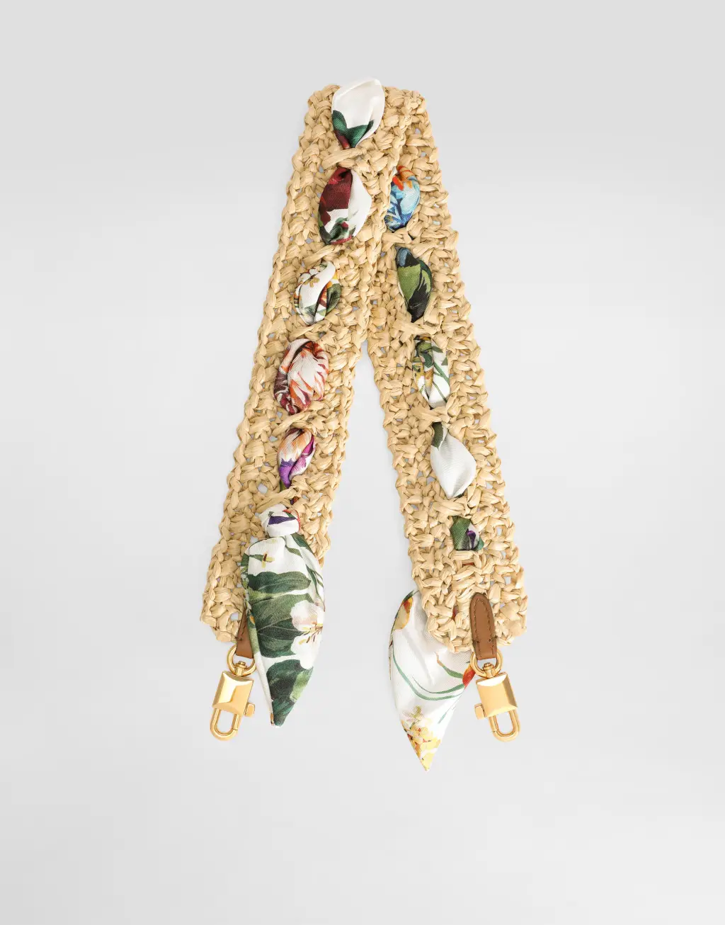 拉菲草钩编肩带