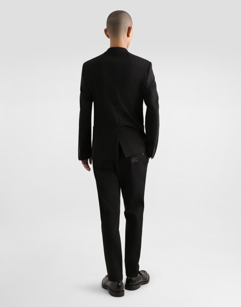 DG 拼饰平纹针织慢跑裤3