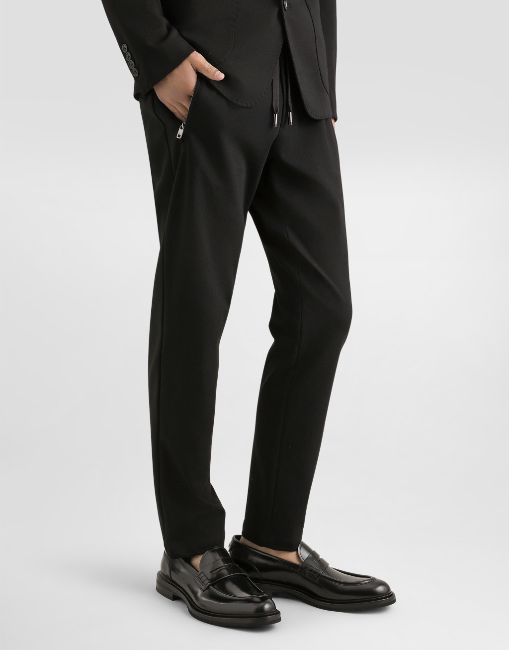 DG 拼饰平纹针织慢跑裤5