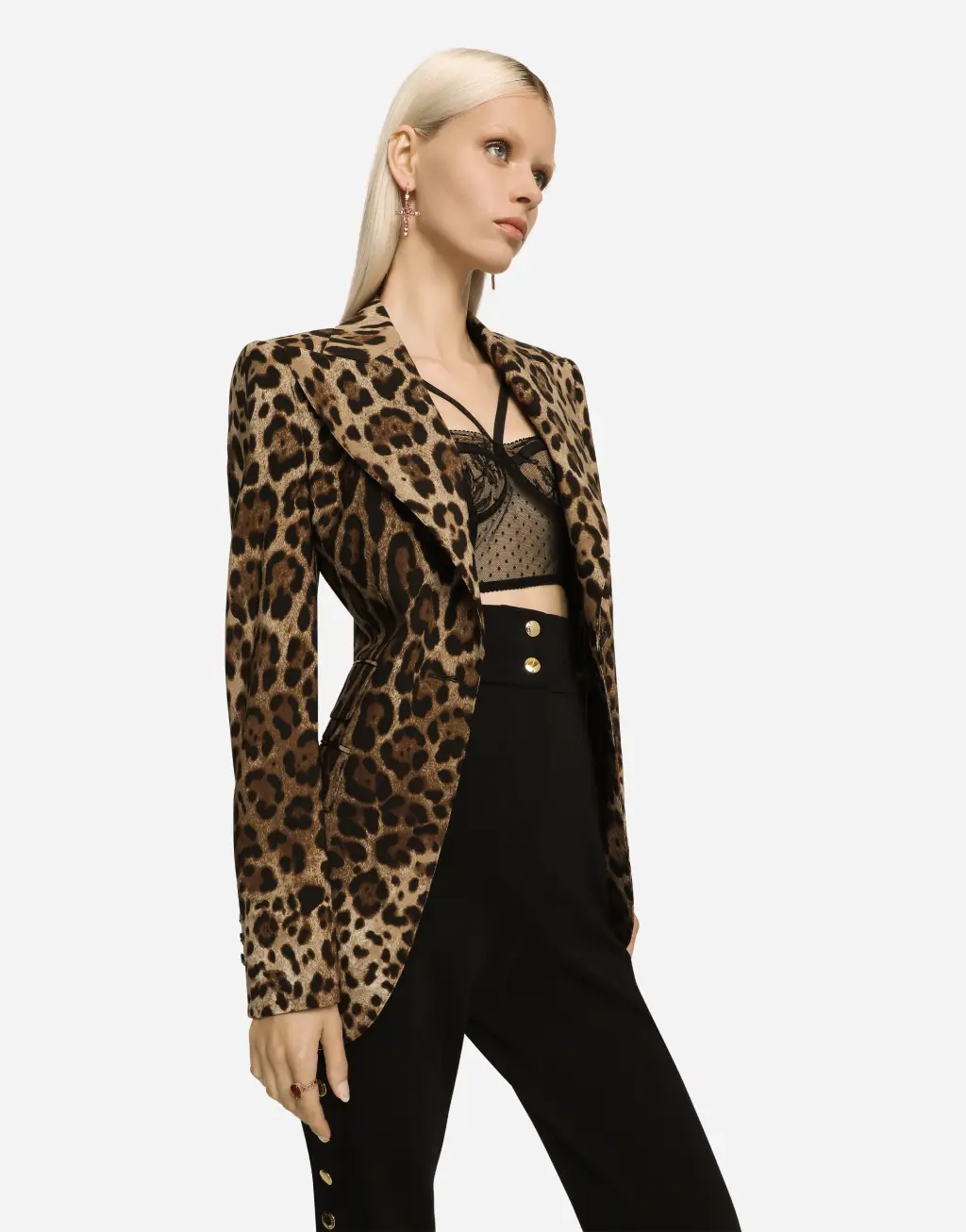 Rainbow Monocolore 系列 粉色碧玺18K红金耳环