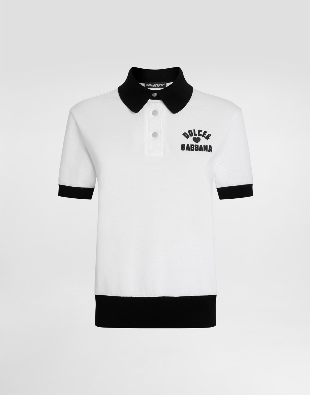 文字拼饰珠地 Polo 衫1