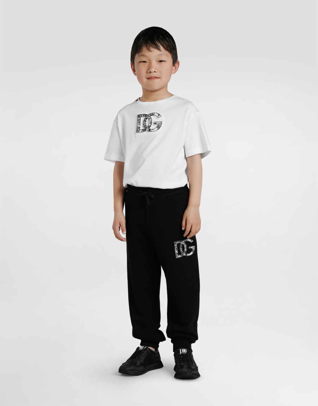 压纹马约利卡印花 DG 徽标短袖 T 恤2