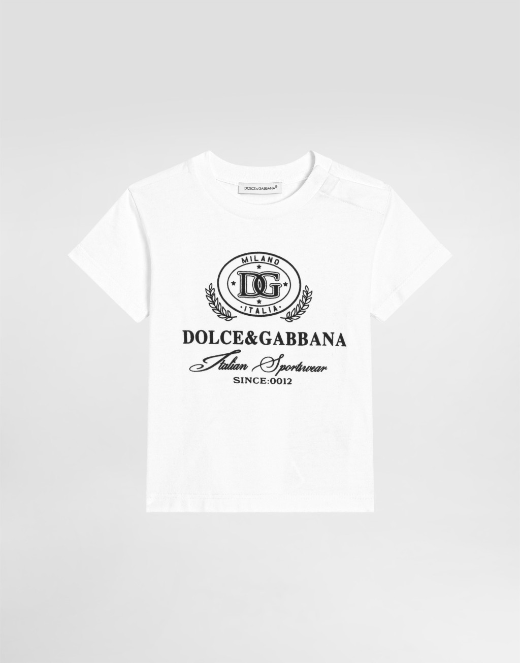 Dolce&Gabbana 徽标平纹针织 T 恤1