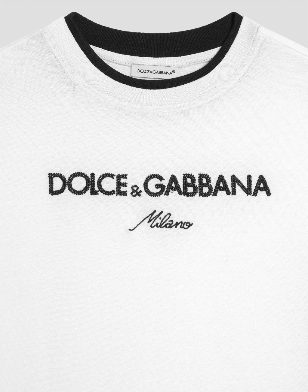 Dolce&Gabbana 刺绣平纹针织 T 恤5