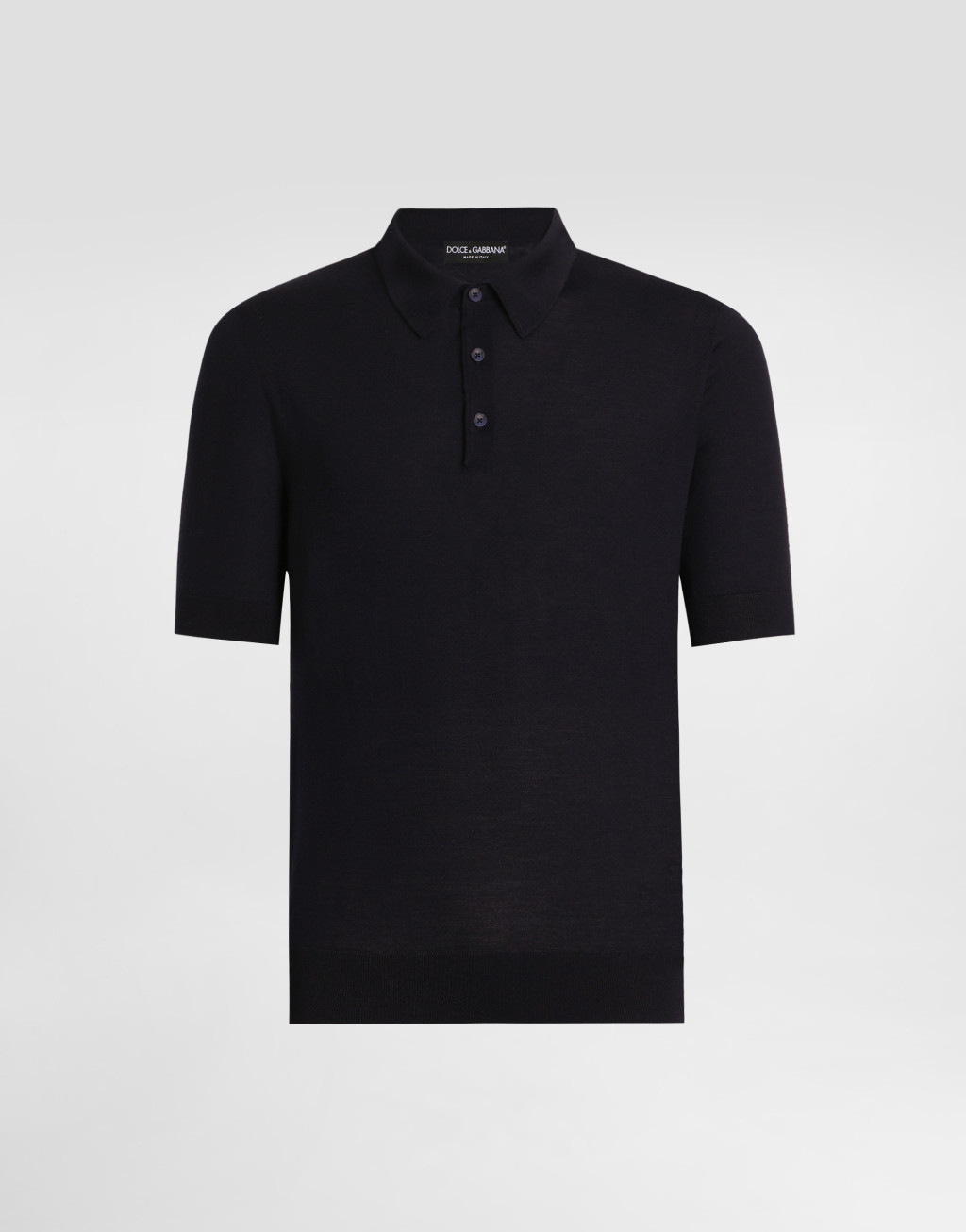 缎纹羊毛 Polo 衫1