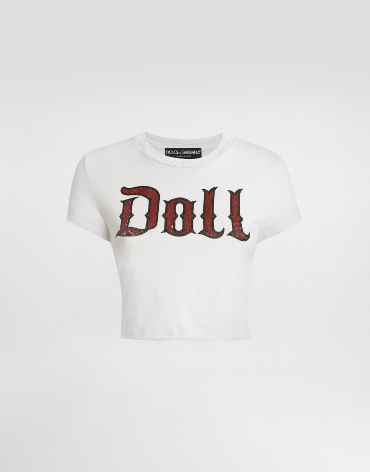 印花平纹针织 T 恤