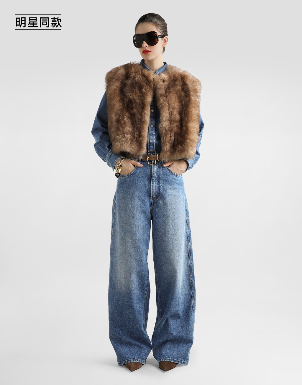 明星同款丹宁衬衫4