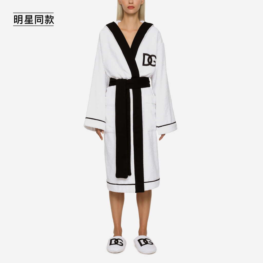 明星同款棉质毛圈织物浴袍3