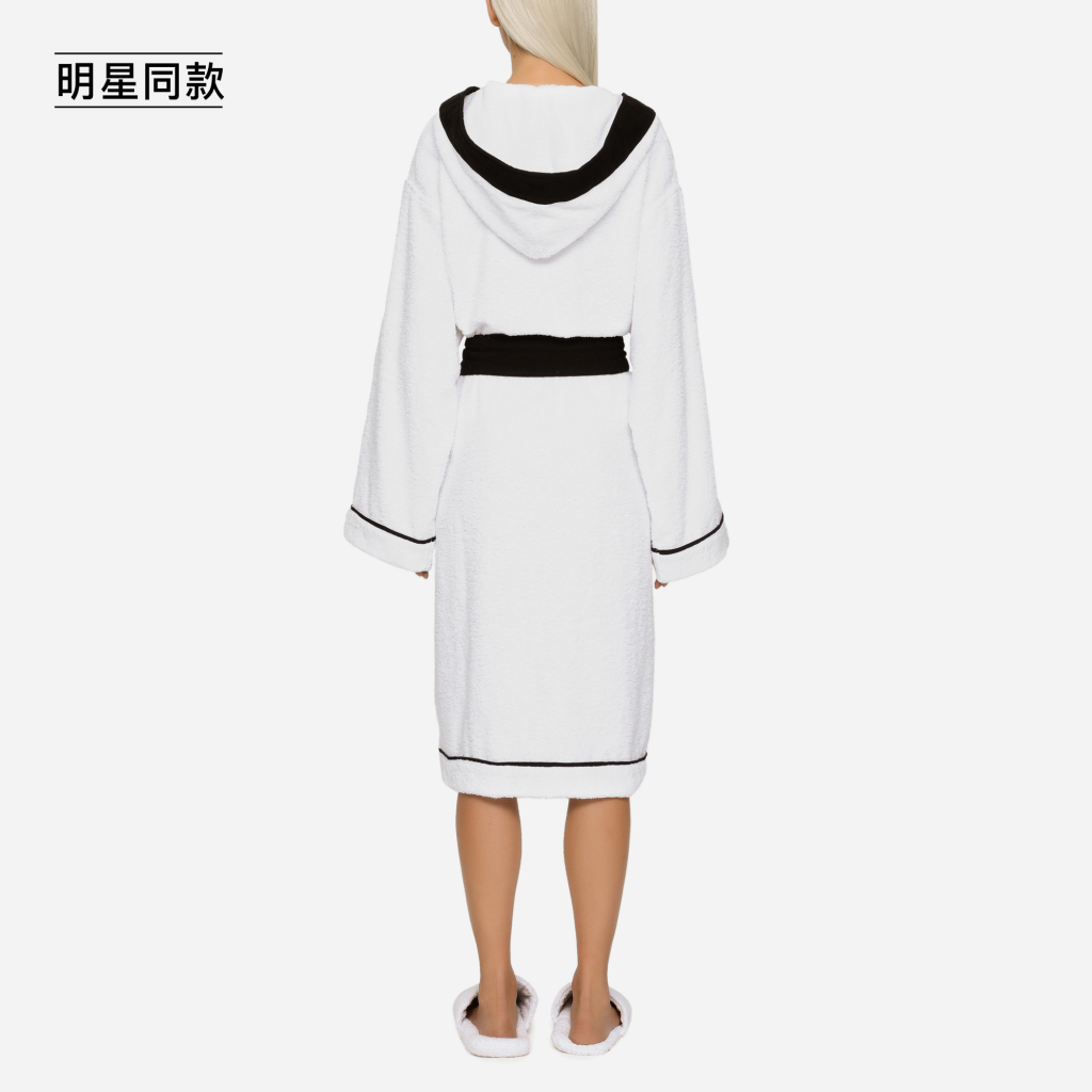 明星同款棉质毛圈织物浴袍4
