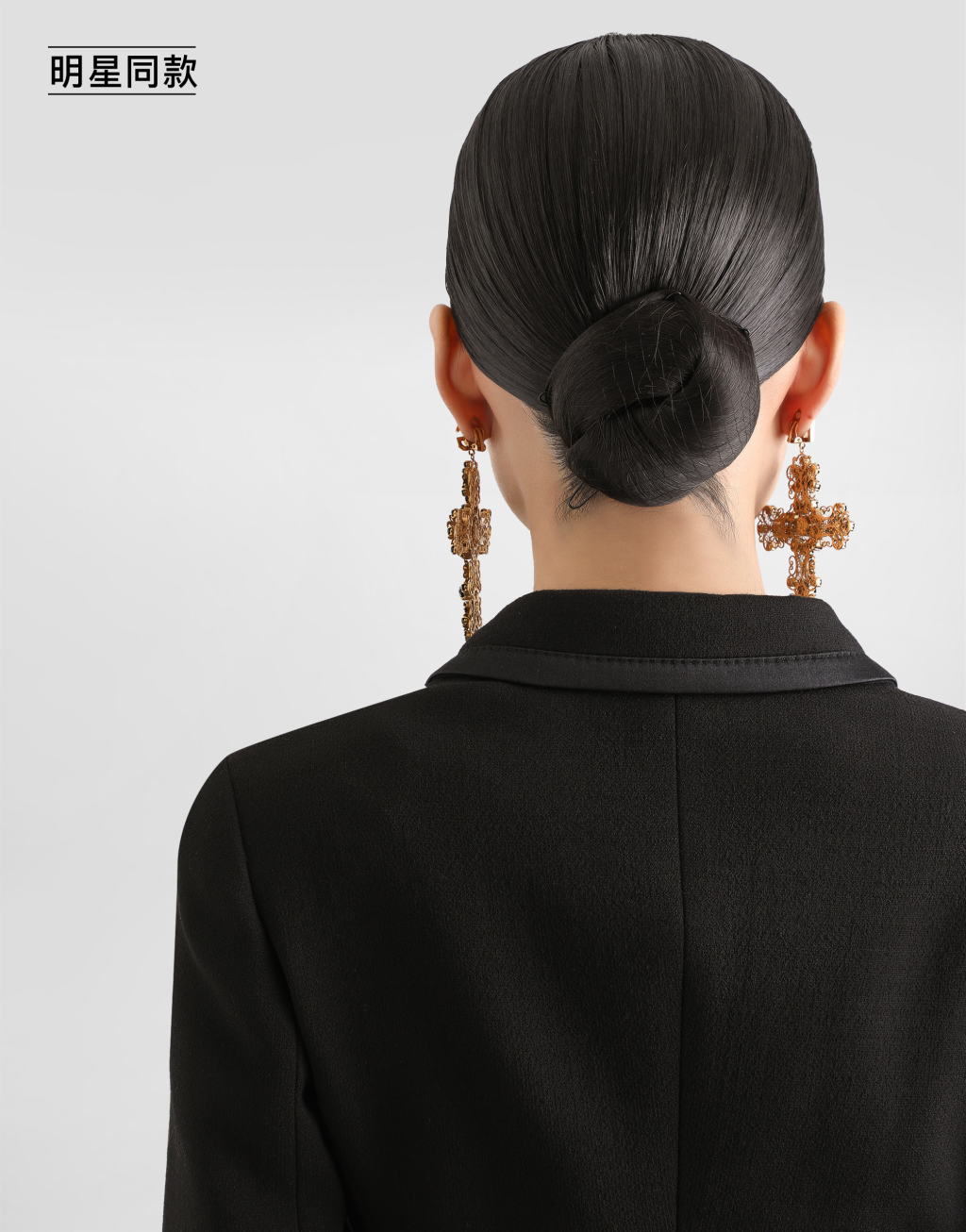 明星同款羊毛绉绸双排扣短夹克6