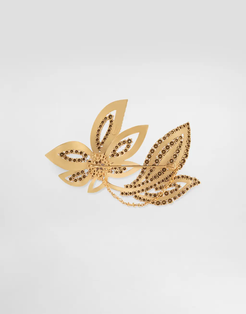 超大水钻花卉造型胸针