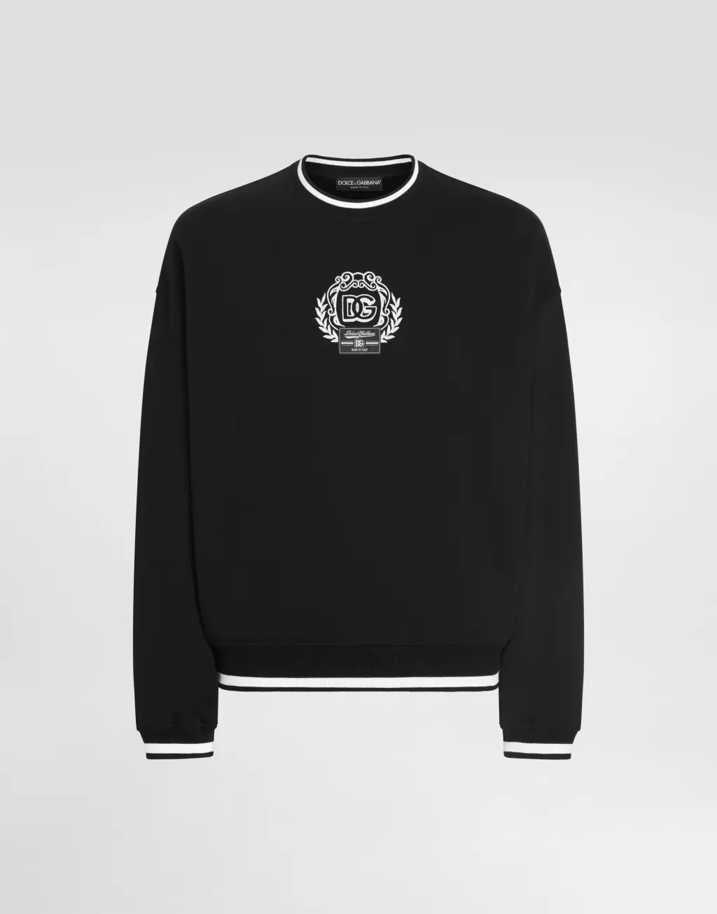 刺绣平纹针织廓形卫衣