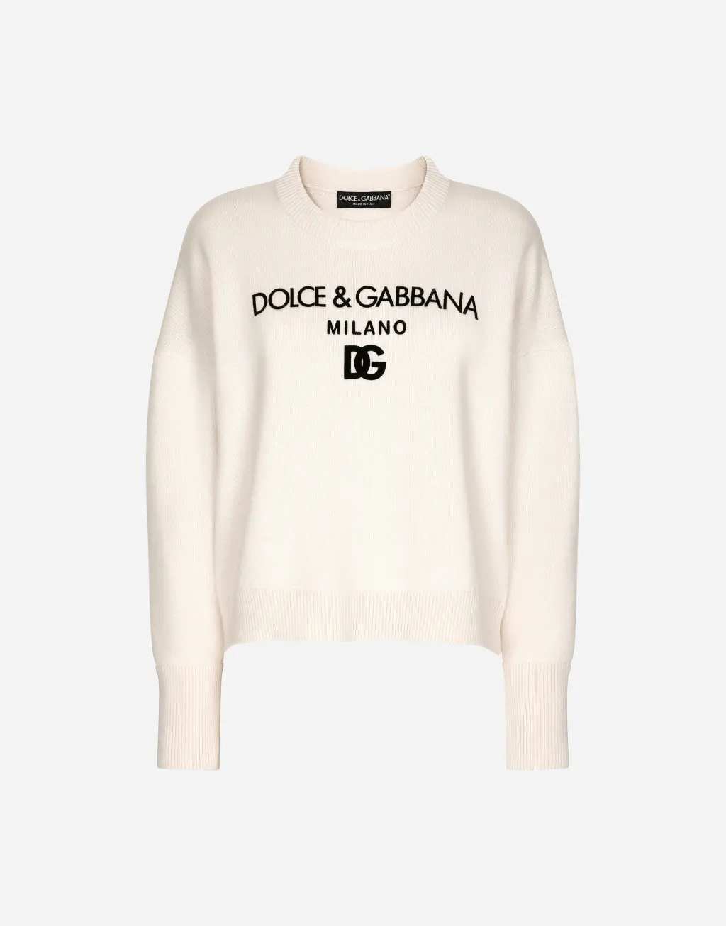 DG 植绒徽标羊绒针织衫