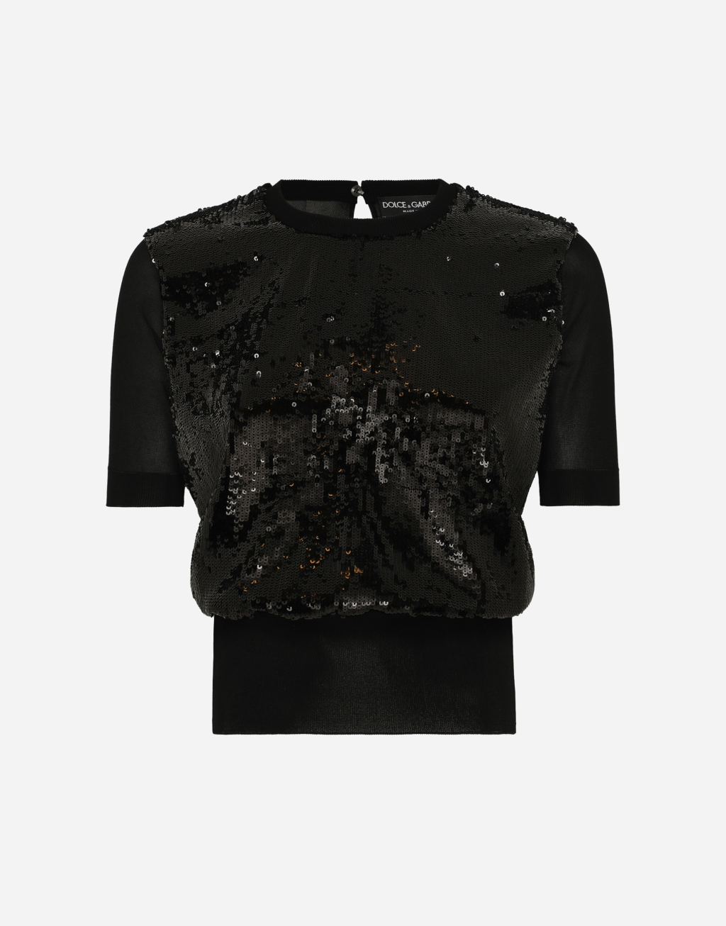 亮片刺绣短袖针织衫1