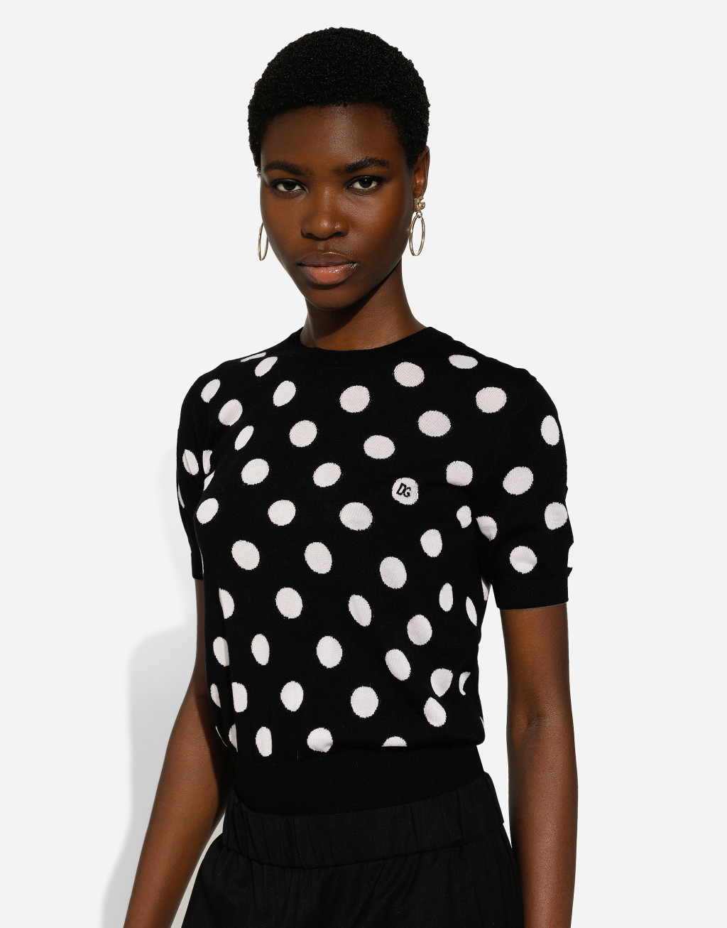 真丝与羊毛波点嵌花背心4