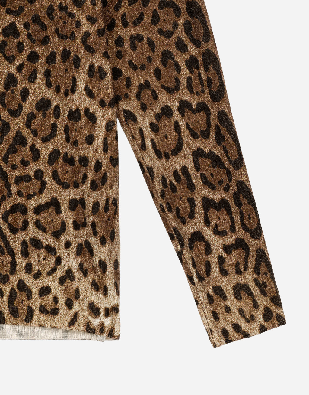 豹纹印花羊绒针织衫5