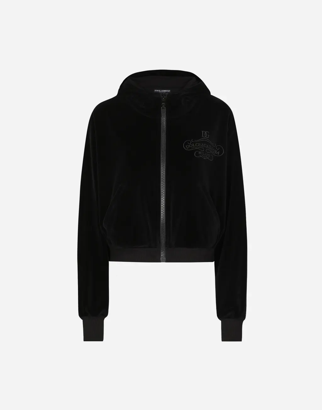 棉质雪尼尔连帽卫衣