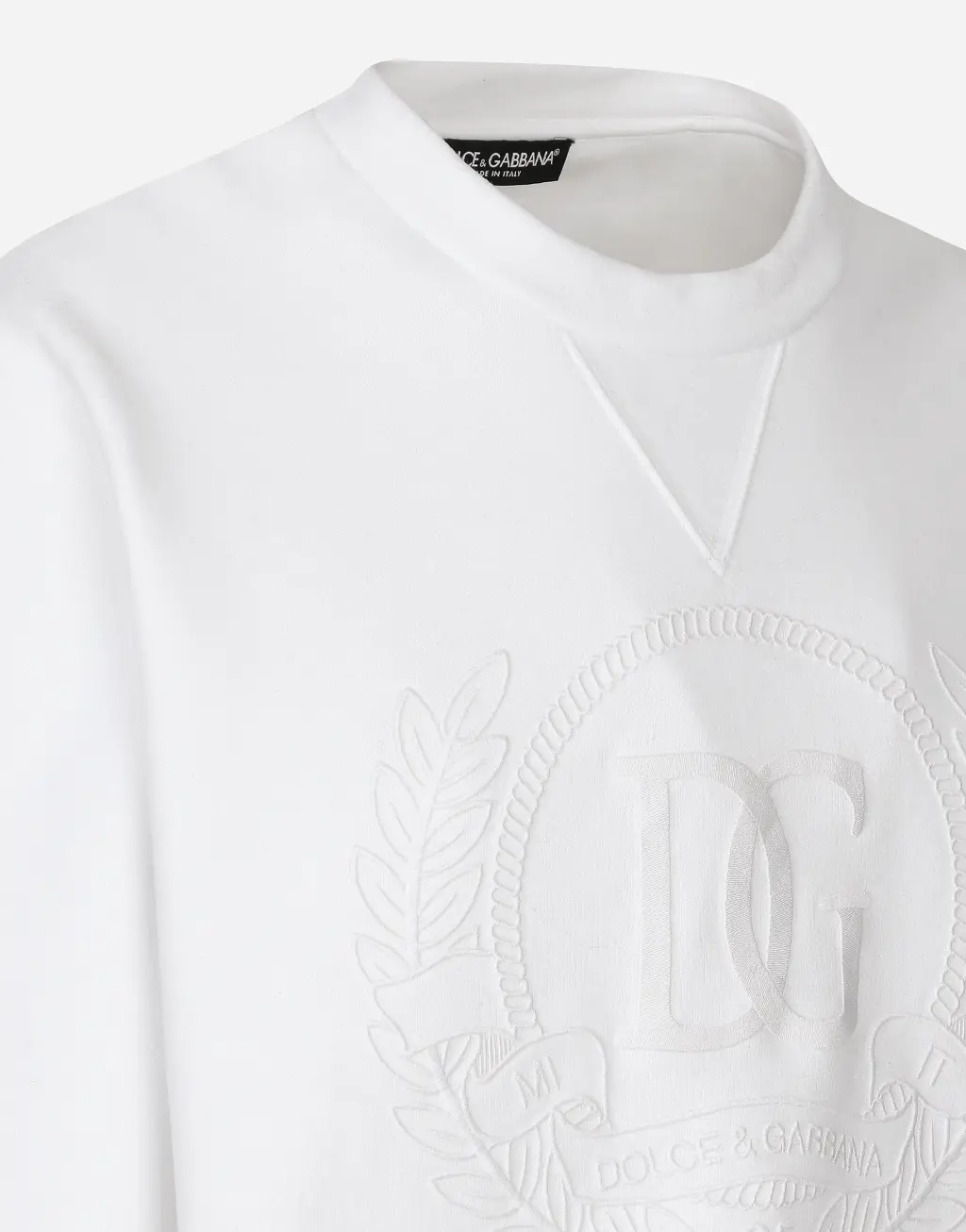 棉质平纹针织圆领卫衣