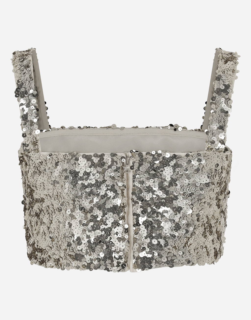 亮片肩带短款上衣2