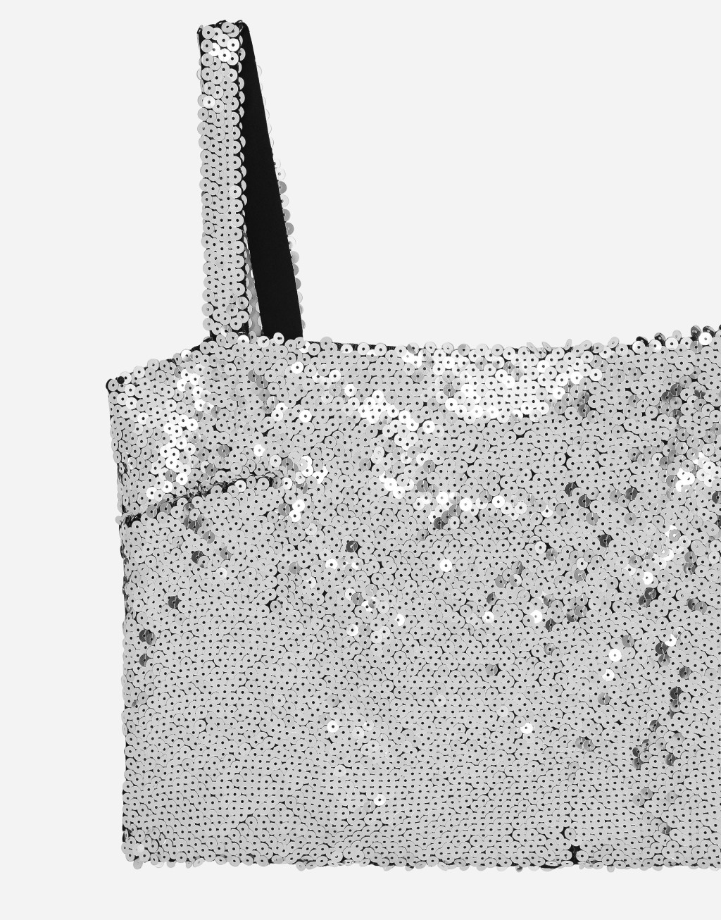 亮片肩带短款上衣3