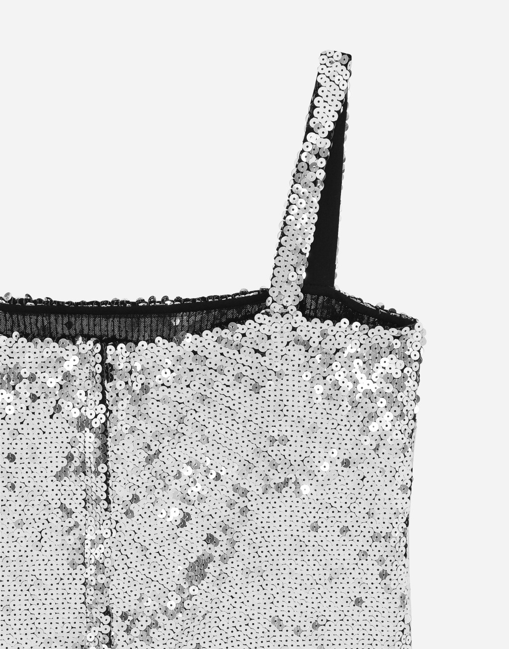 亮片肩带短款上衣4