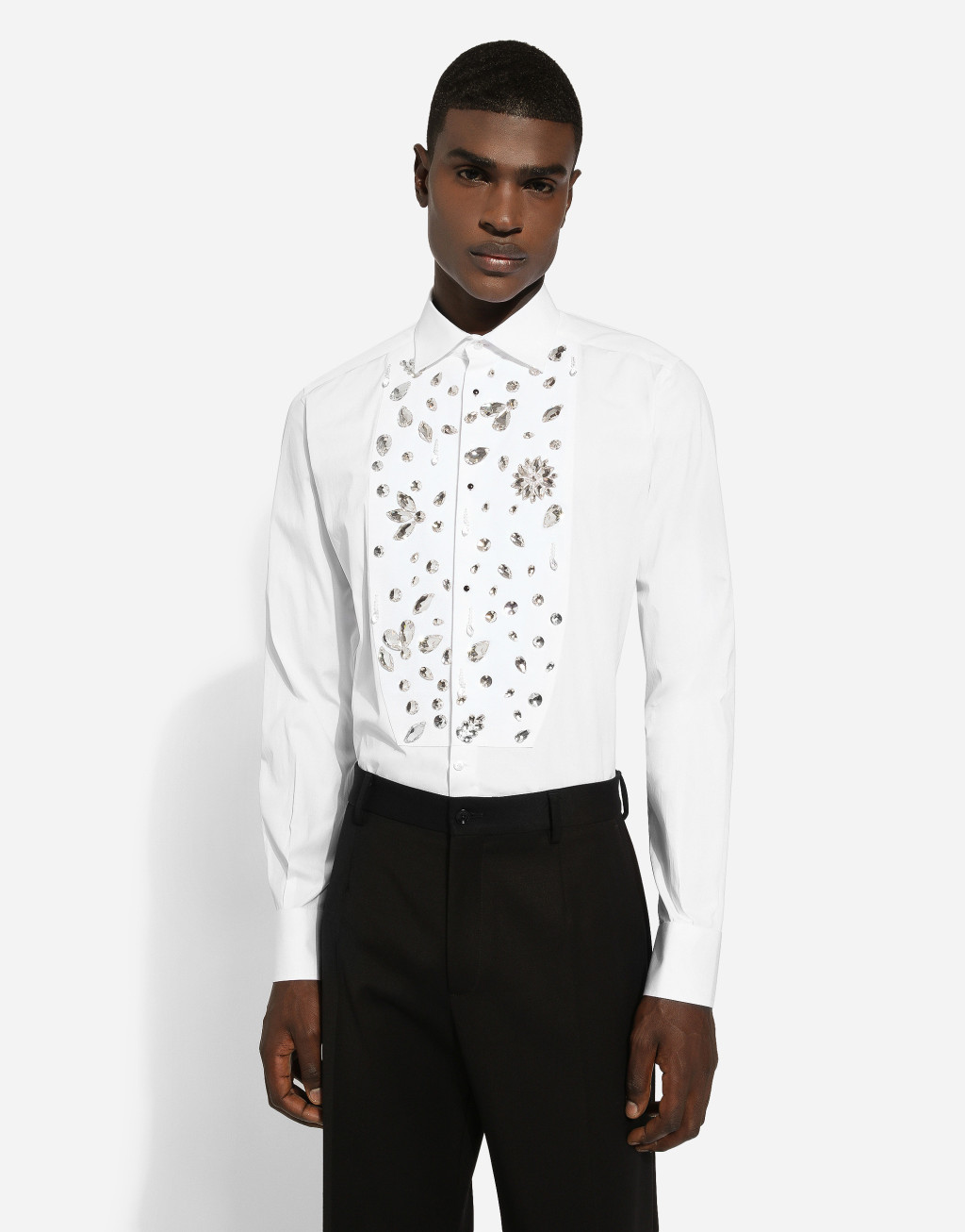 Fit Gold 水钻刺绣礼服衬衫4