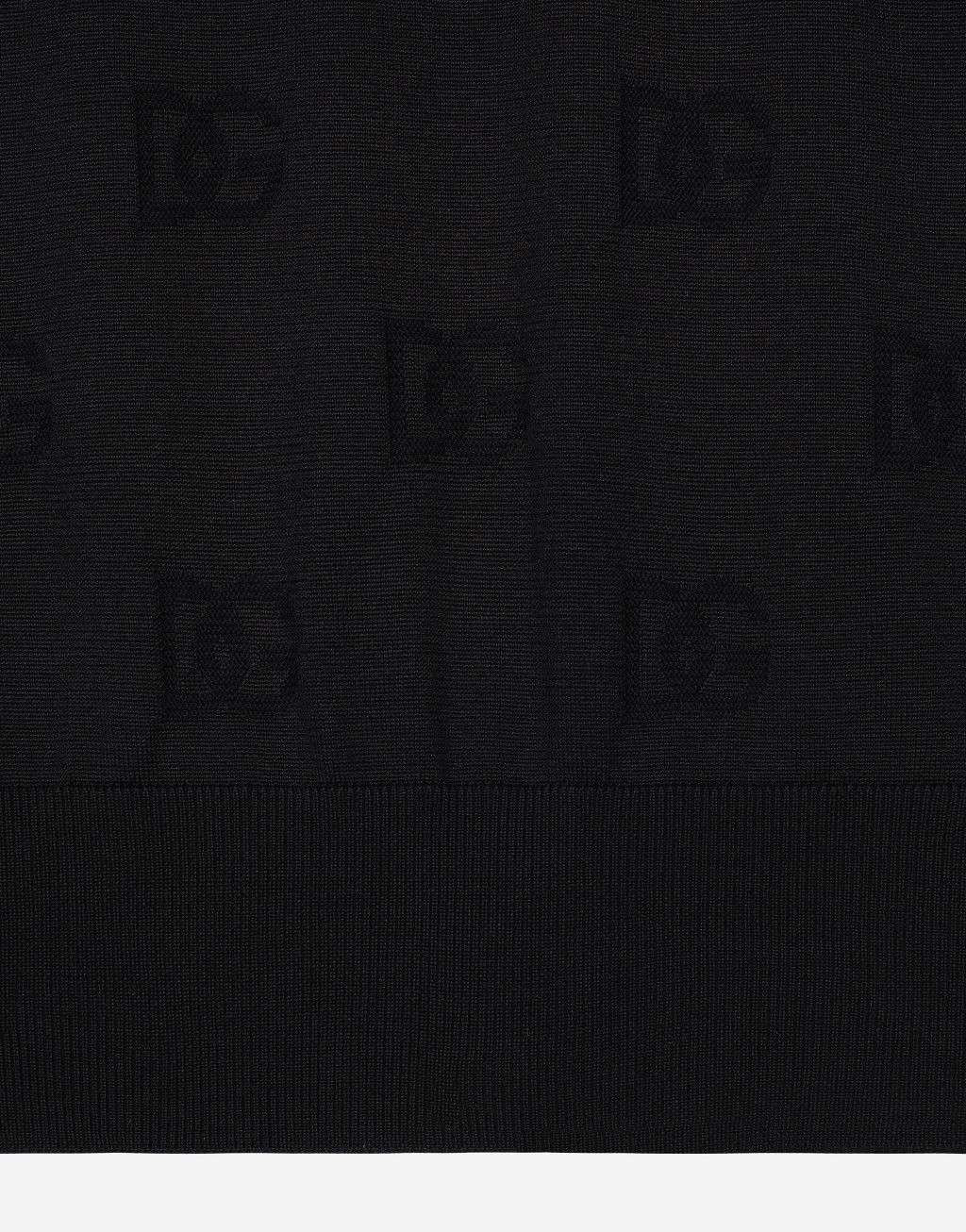 整体 DG 徽标刺绣真丝 Polo 衫4