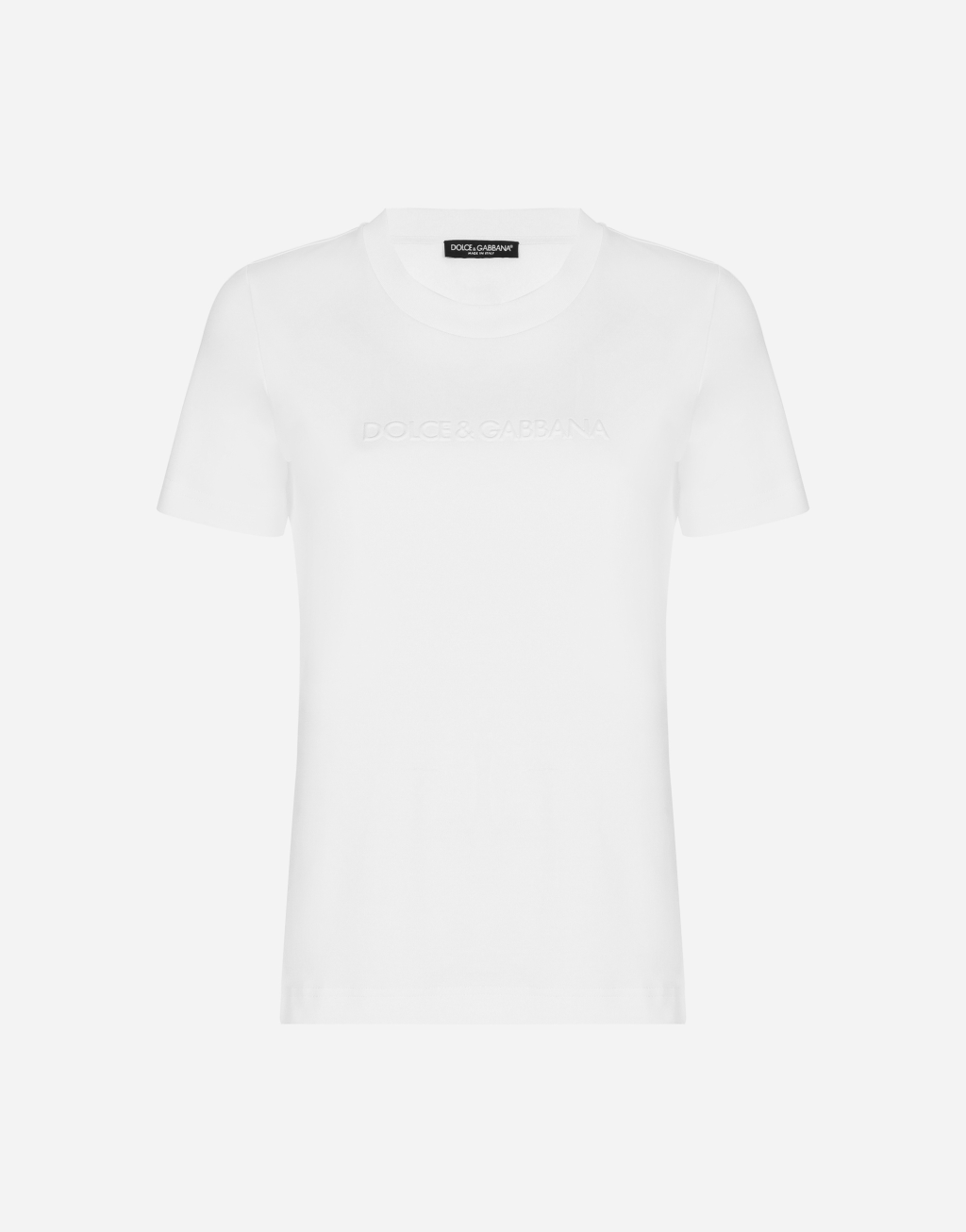 Dolce&Gabbana 植绒徽标平纹针织 T 恤1