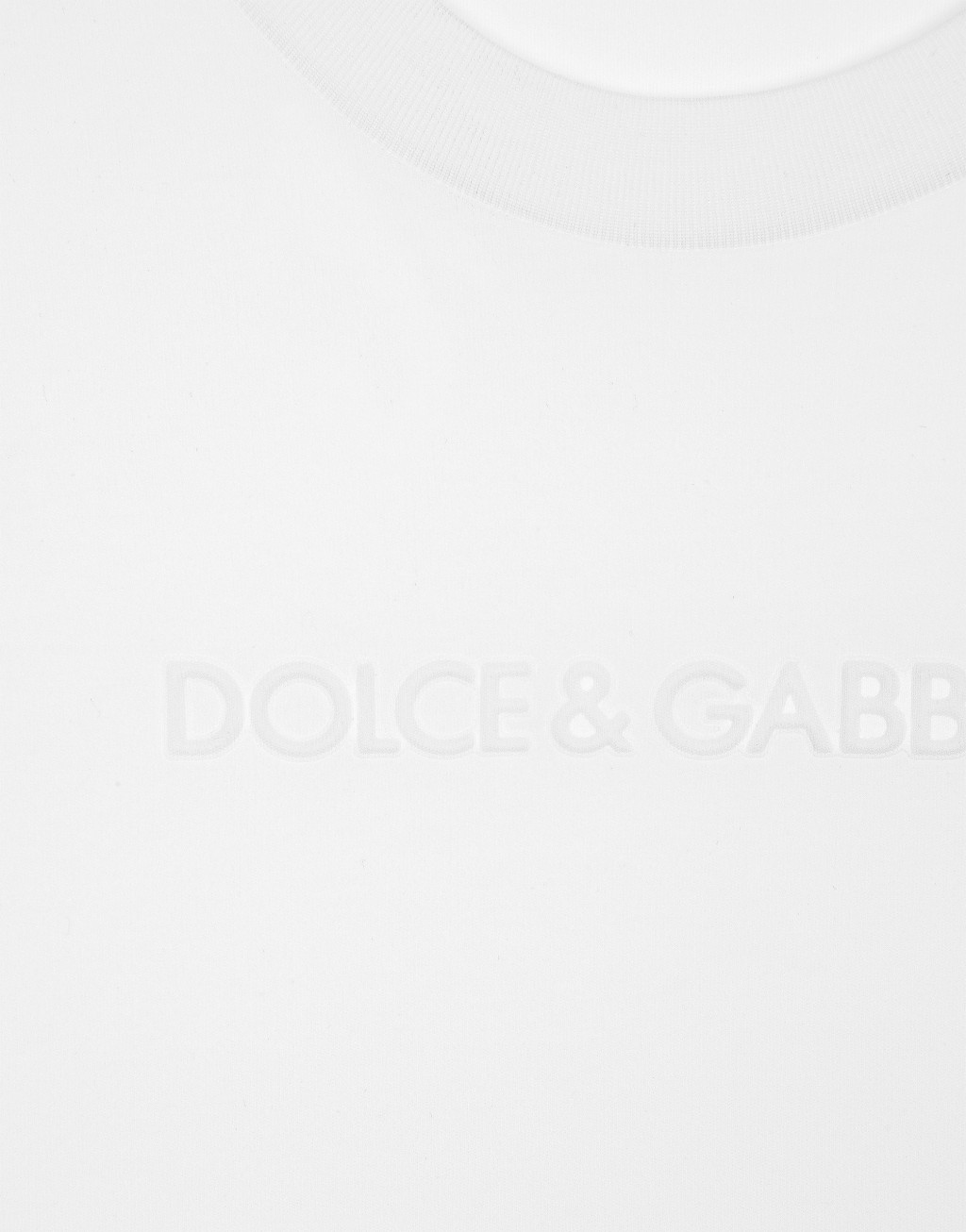 Dolce&Gabbana 植绒徽标平纹针织 T 恤4