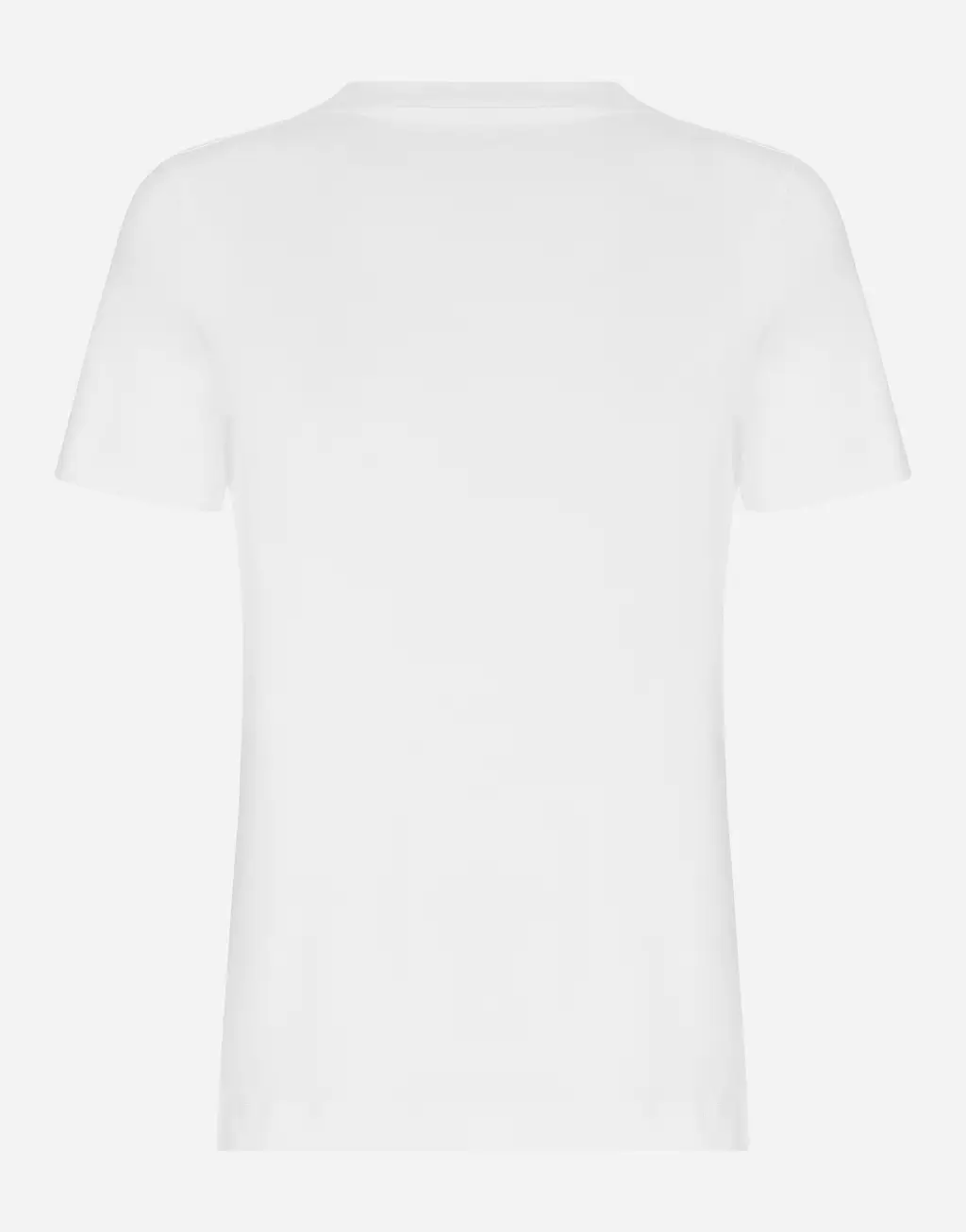 Dolce&Gabbana 植绒徽标平纹针织 T 恤