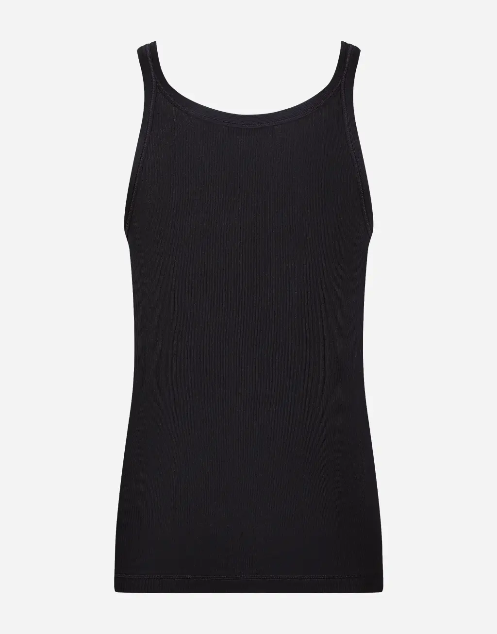 明星同款细罗纹修身背心