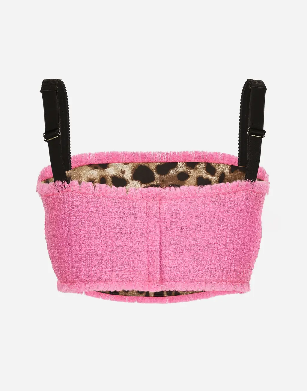 Rachel 粗花呢肩带短款上衣