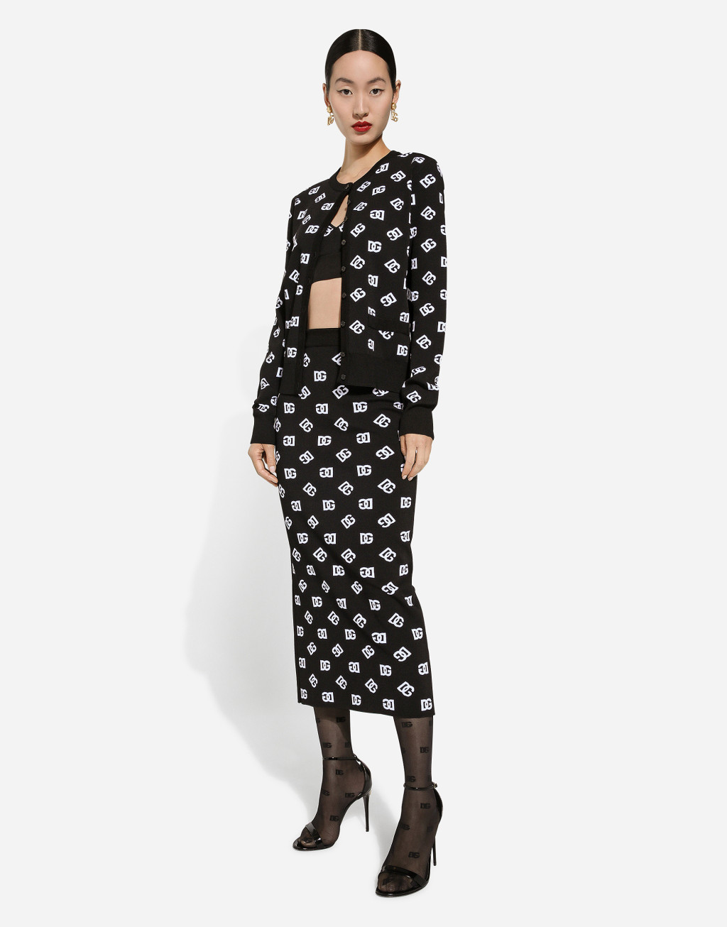 DG 徽标提花粘胶文胸上衣7