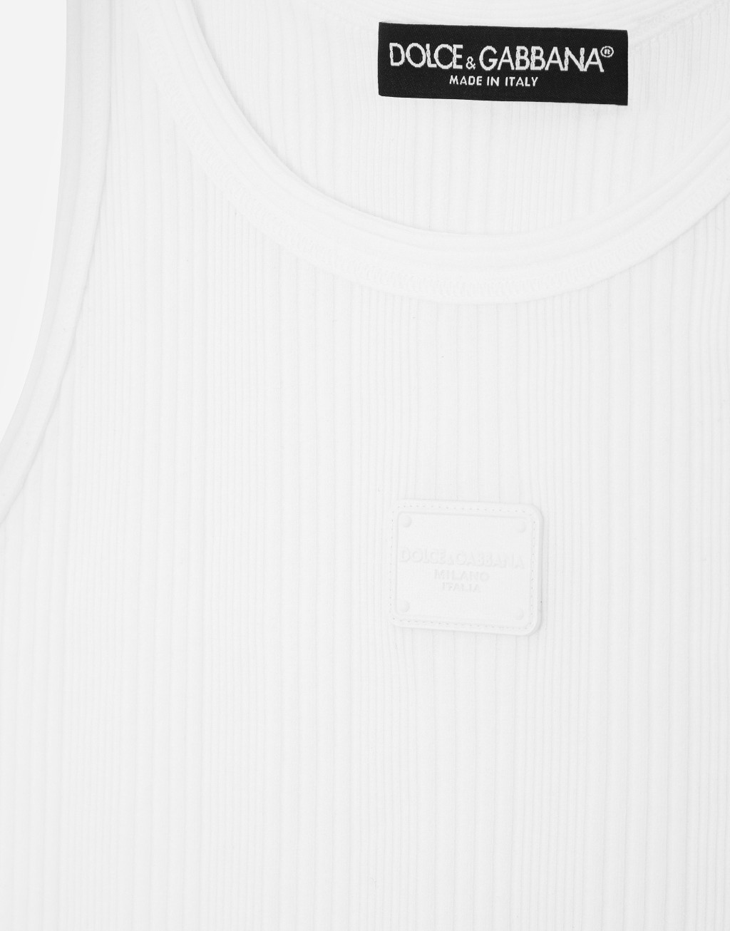 标牌细罗纹修身背心5