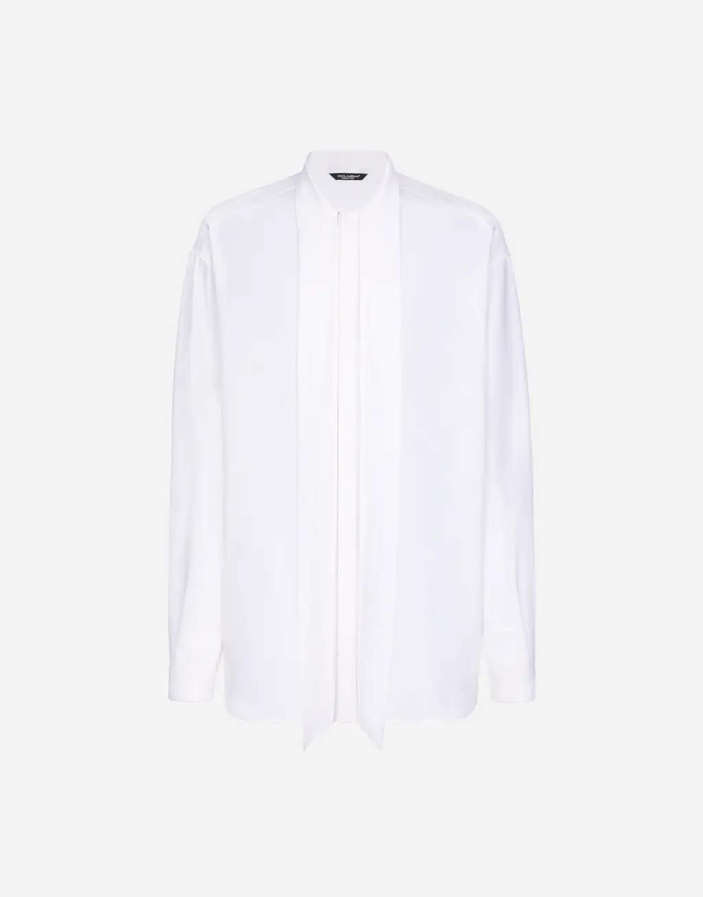 领巾真丝双绉衬衫