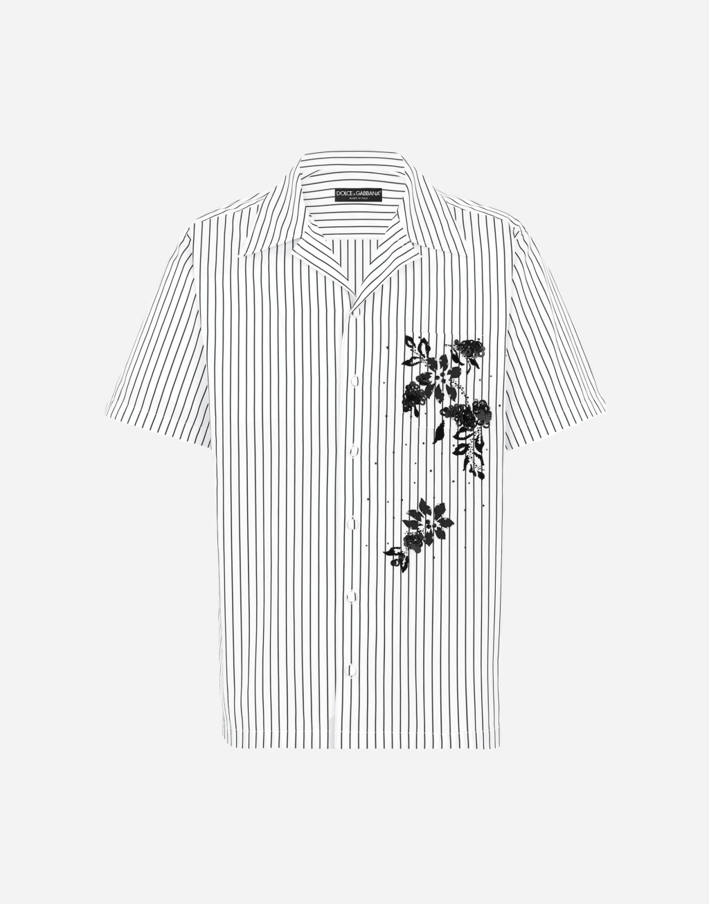 刺绣条纹府绸 Hawaii 衬衫1