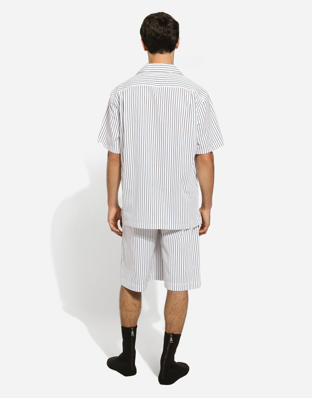 刺绣条纹府绸 Hawaii 衬衫3