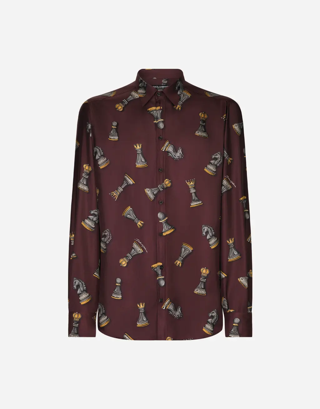 印花真丝 Martini 衬衫